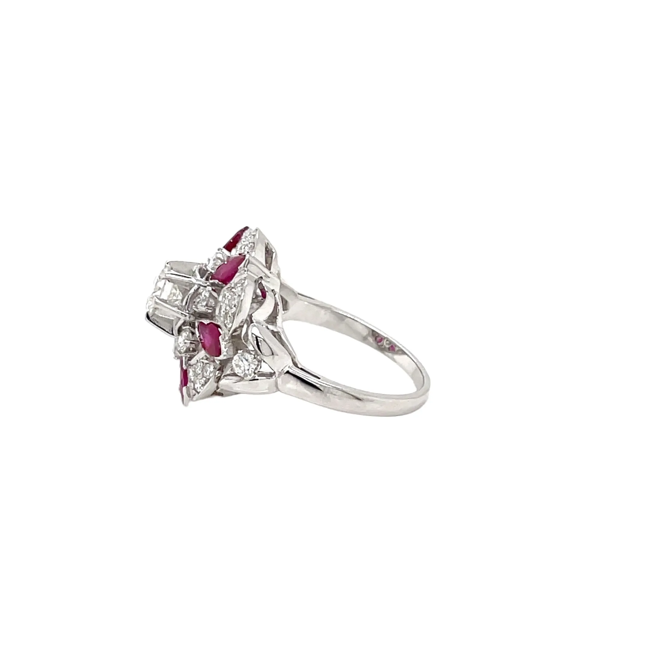 Designer Ruby Diamond Gold Ring