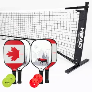 Diadem Riptide Canada 4 Paddle   Net Pickleball Bundle