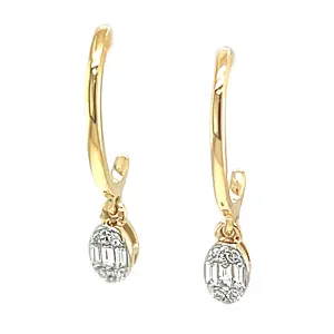 Diamond Dangle Earrings