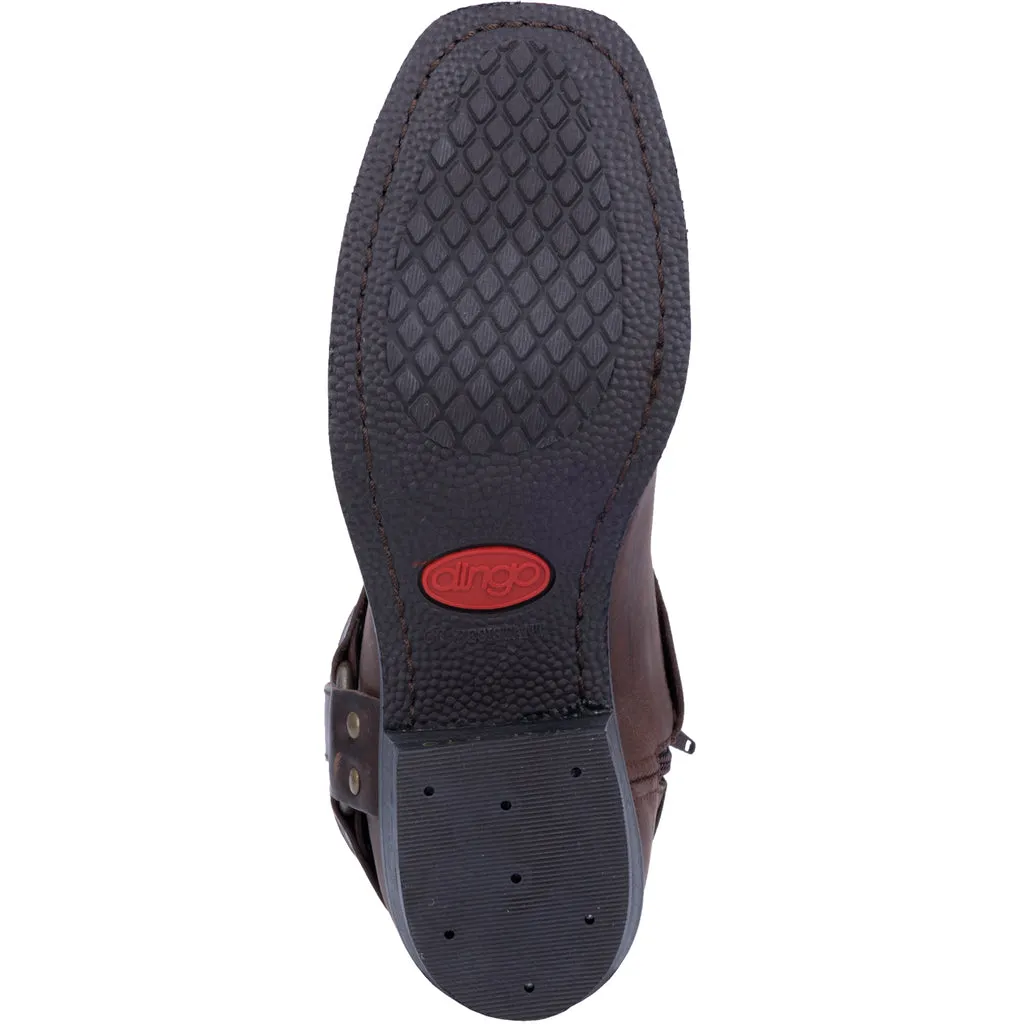 Dingo Men's Rev Up Leather Harness Square Toe Boot DI19094