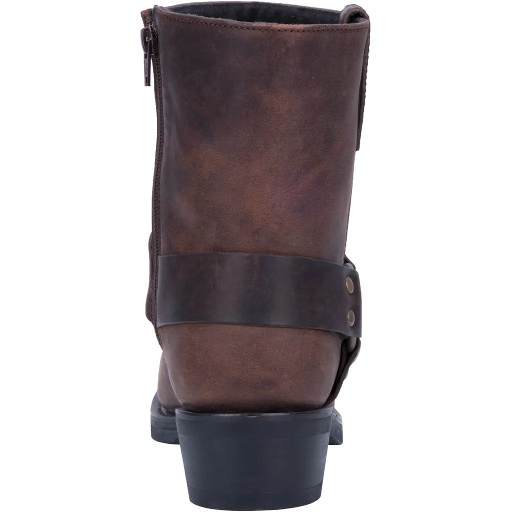 Dingo Men's Rev Up Leather Harness Square Toe Boot DI19094