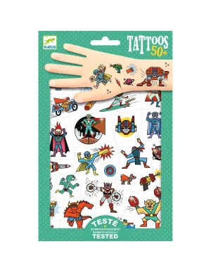 Djeco Tattoos -Hero's vs Villains