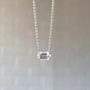 Emerson Quartz Necklace in Silver