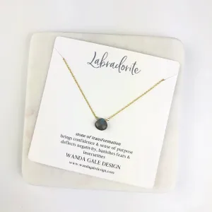 Energy stone necklace - Labradorite