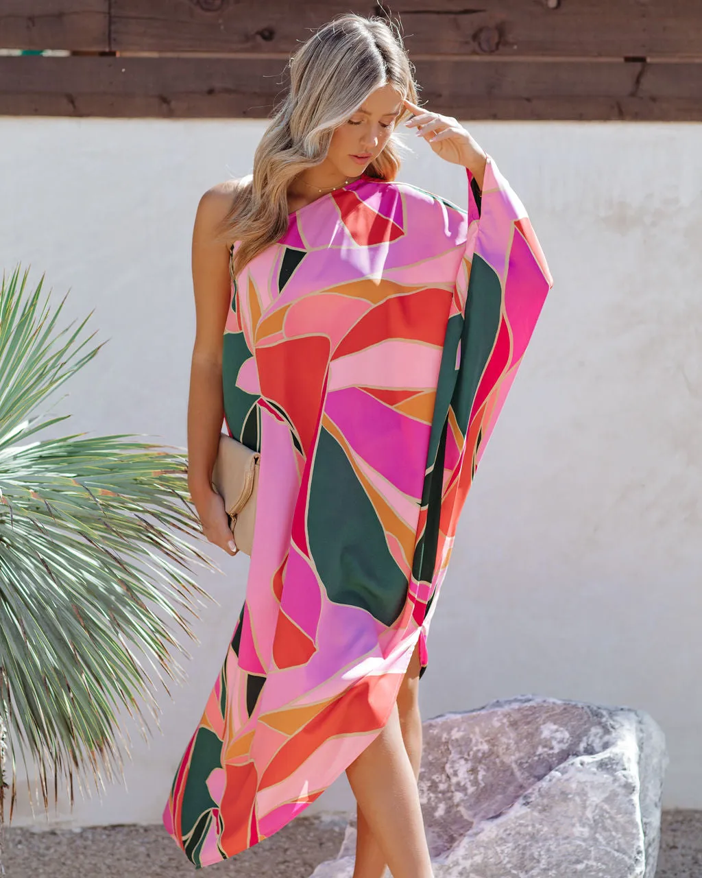 Finesse One Shoulder Asymmetrical Dress