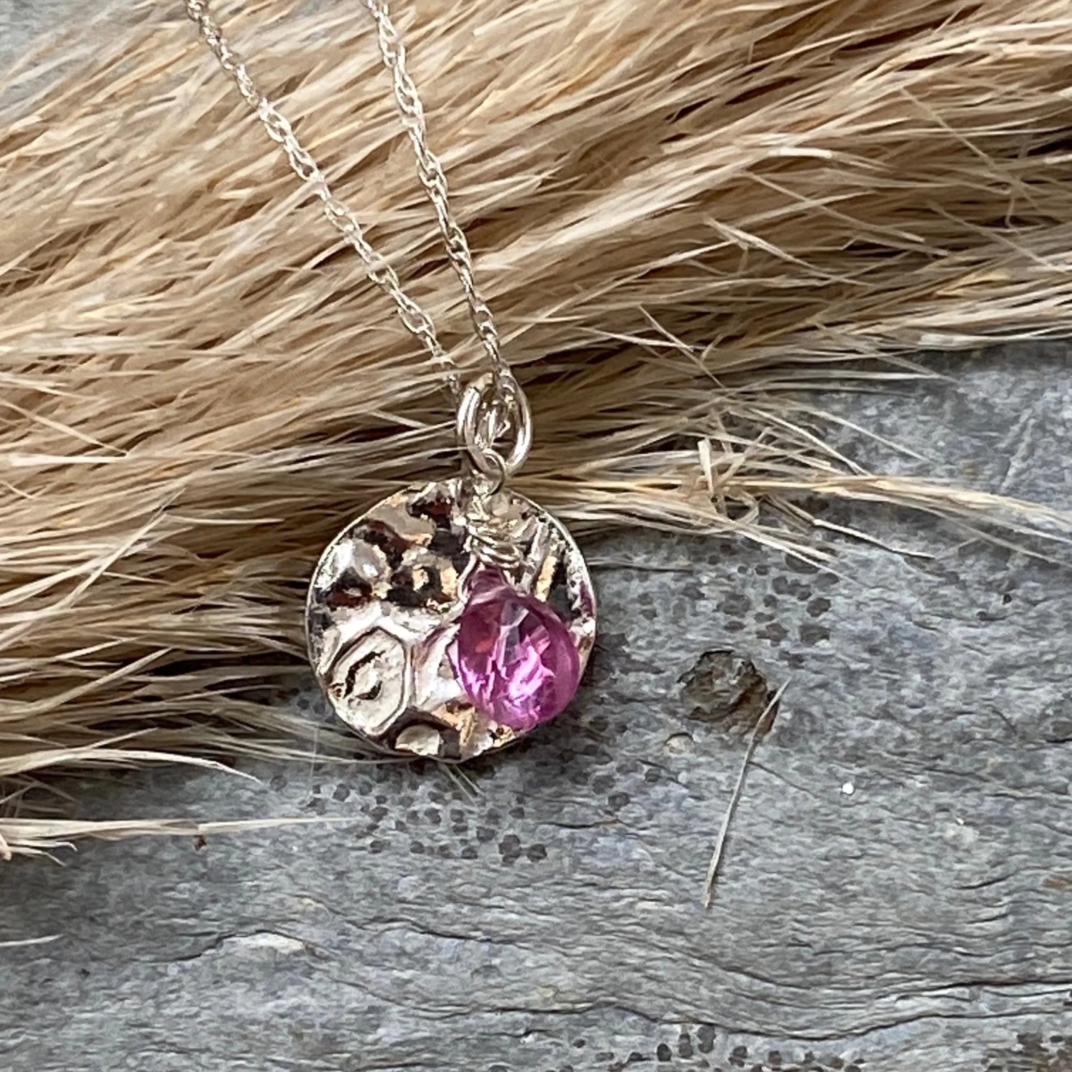 Garnet Birthstone Necklace