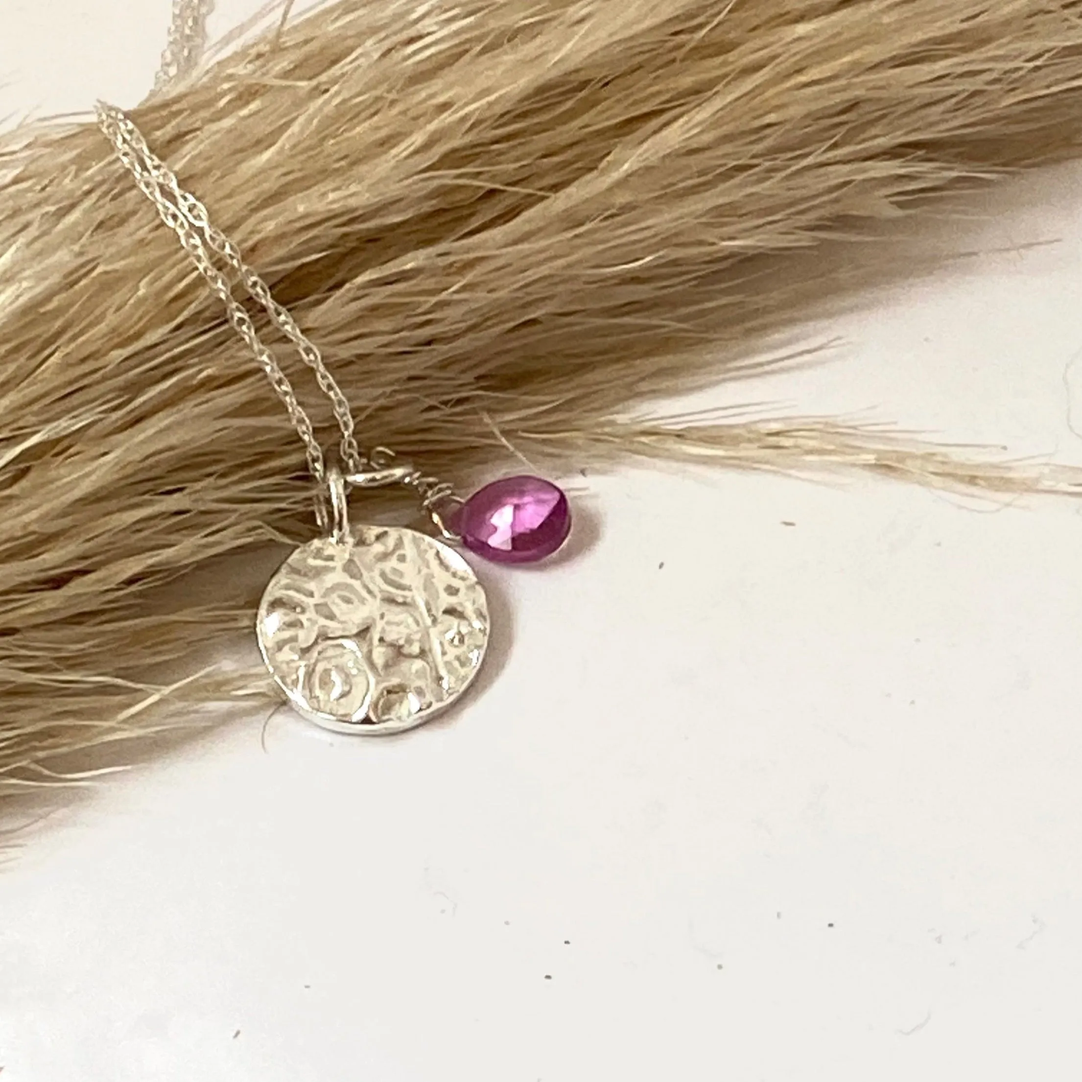 Garnet Birthstone Necklace