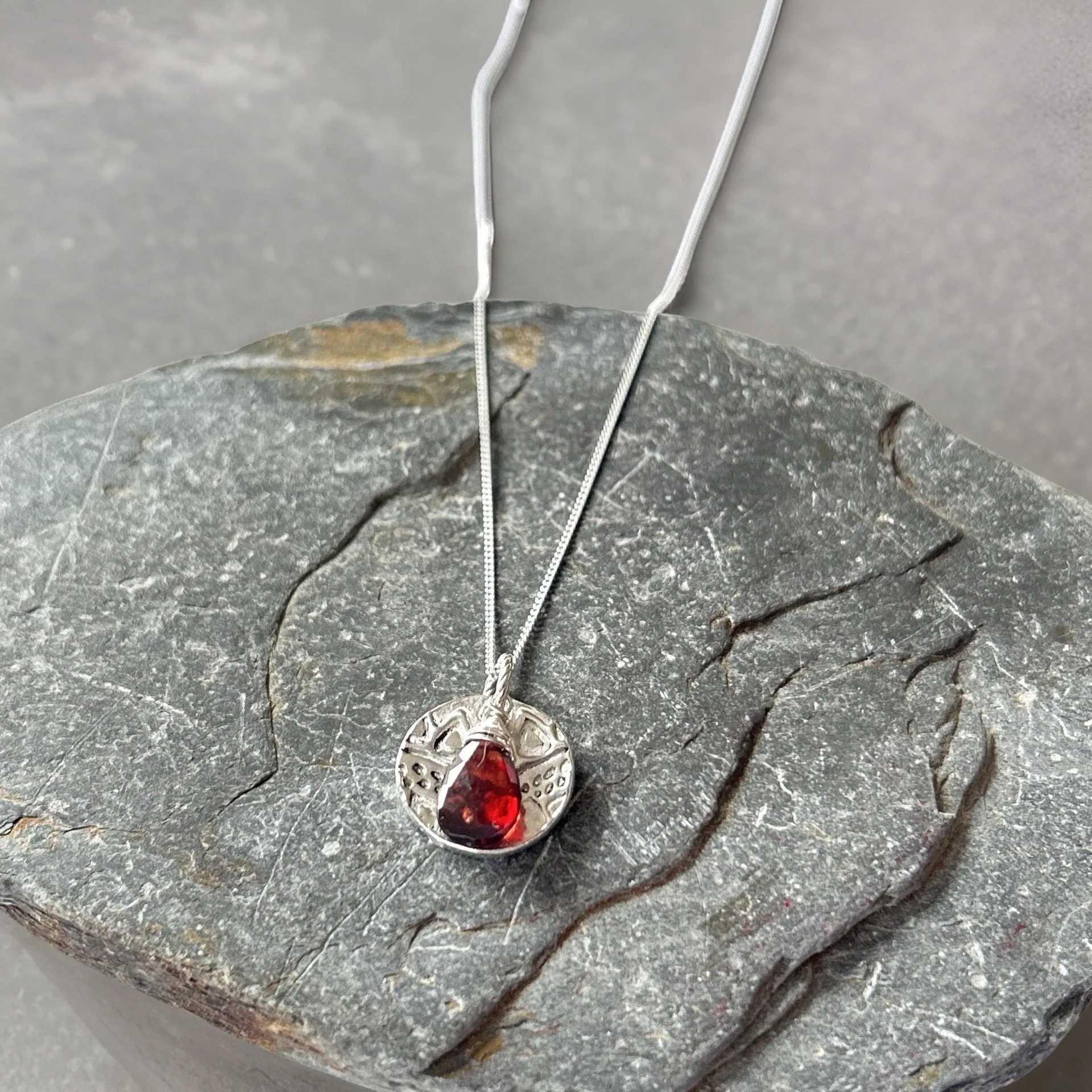 Garnet Birthstone Necklace