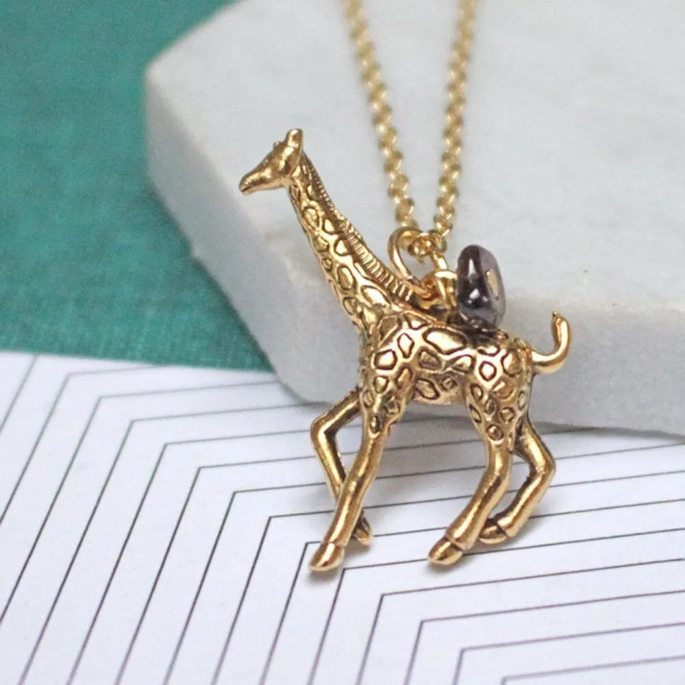 Giraffe Charm Necklace (out of stock)
