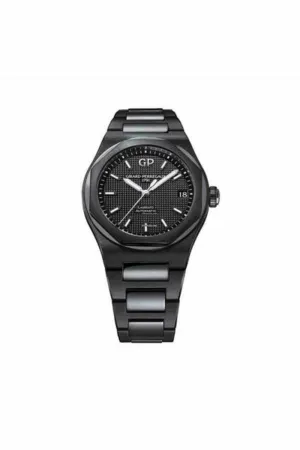 girard perregaux laureato 42mm black ceramic men's watch
