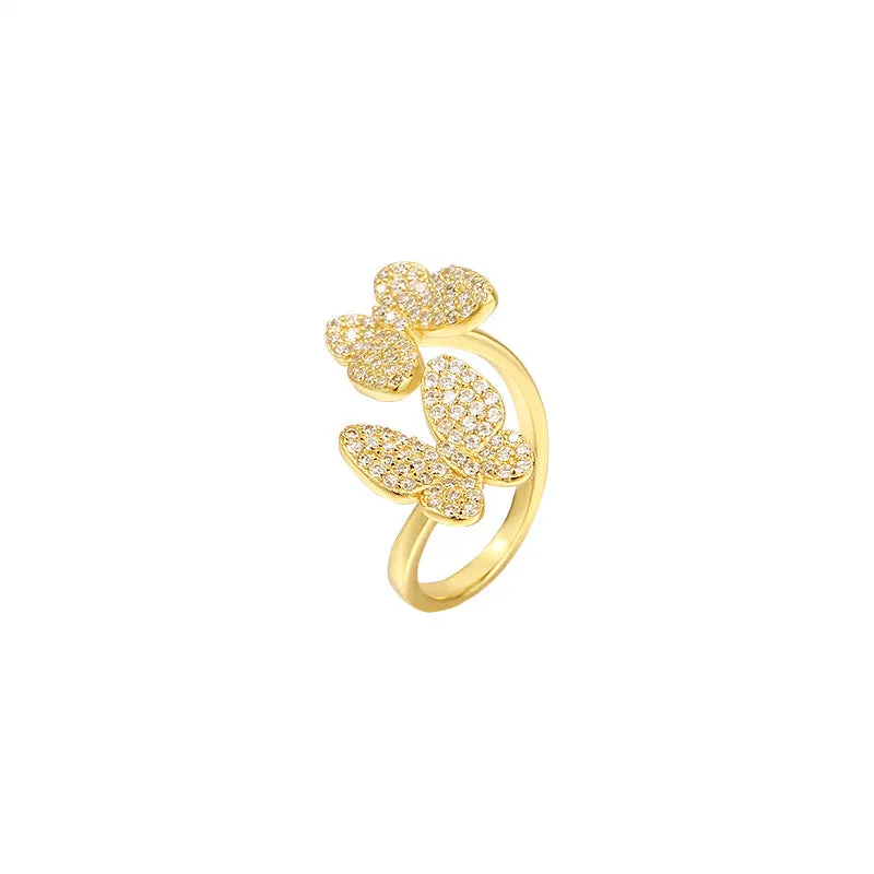 Gold Butterfly Ring