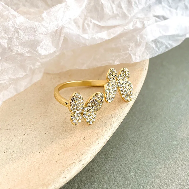 Gold Butterfly Ring