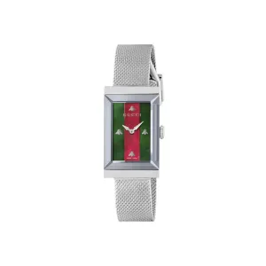 Gucci G-Frame Watch Stainless Steel Mesh 21 x 34mm Quartz