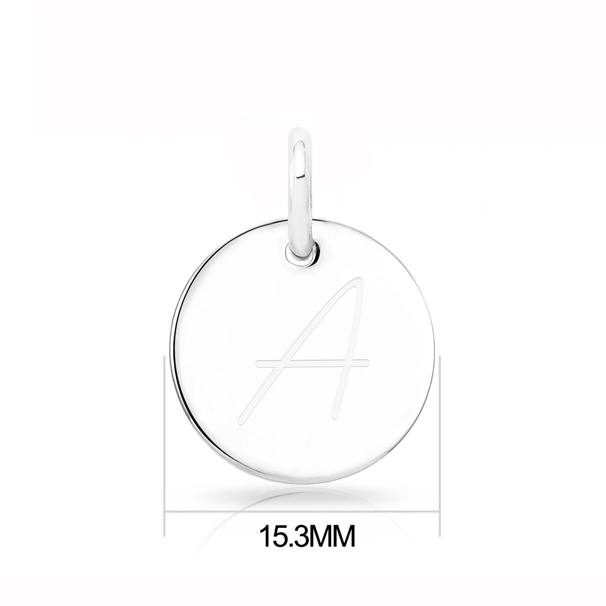 January (Garnet) Birthstone Necklace with Initial Charm (A to Z) Created with Zircondia® Crystals