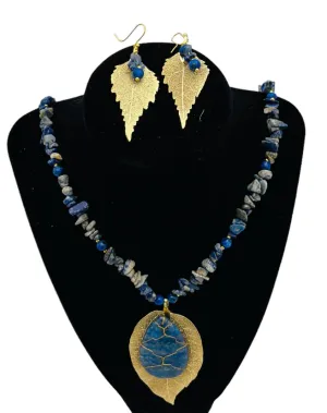 Jewelry- golden necklace quartz (PREOWNED)