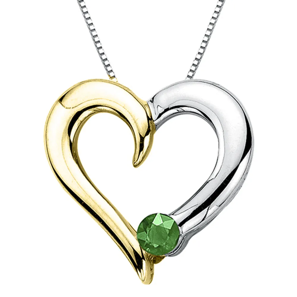 KATARINA Emerald Heart Jewelry Set (1/4 cttw)