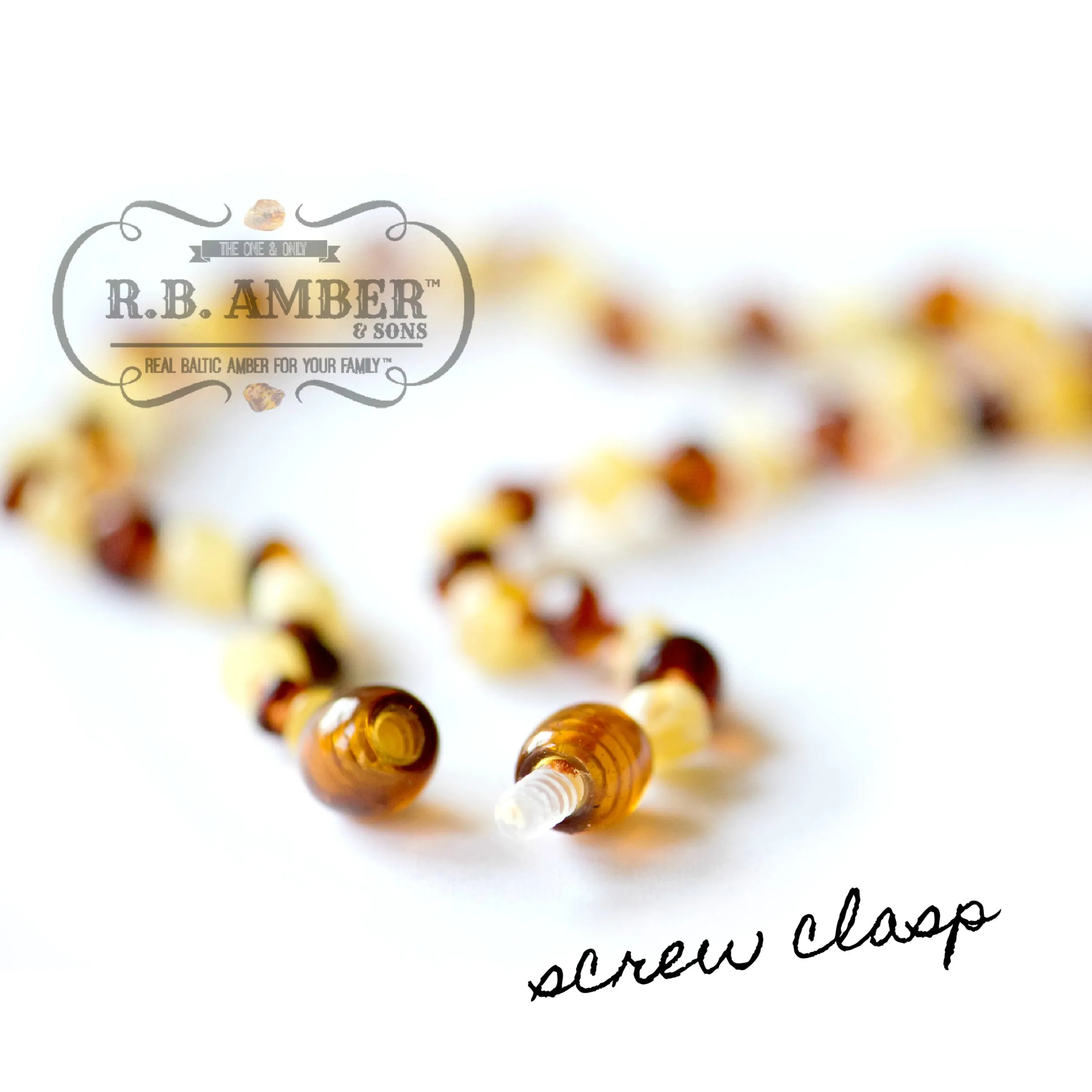 Kids | African Turquoise   Raw Cognac Aromatherapy Necklace