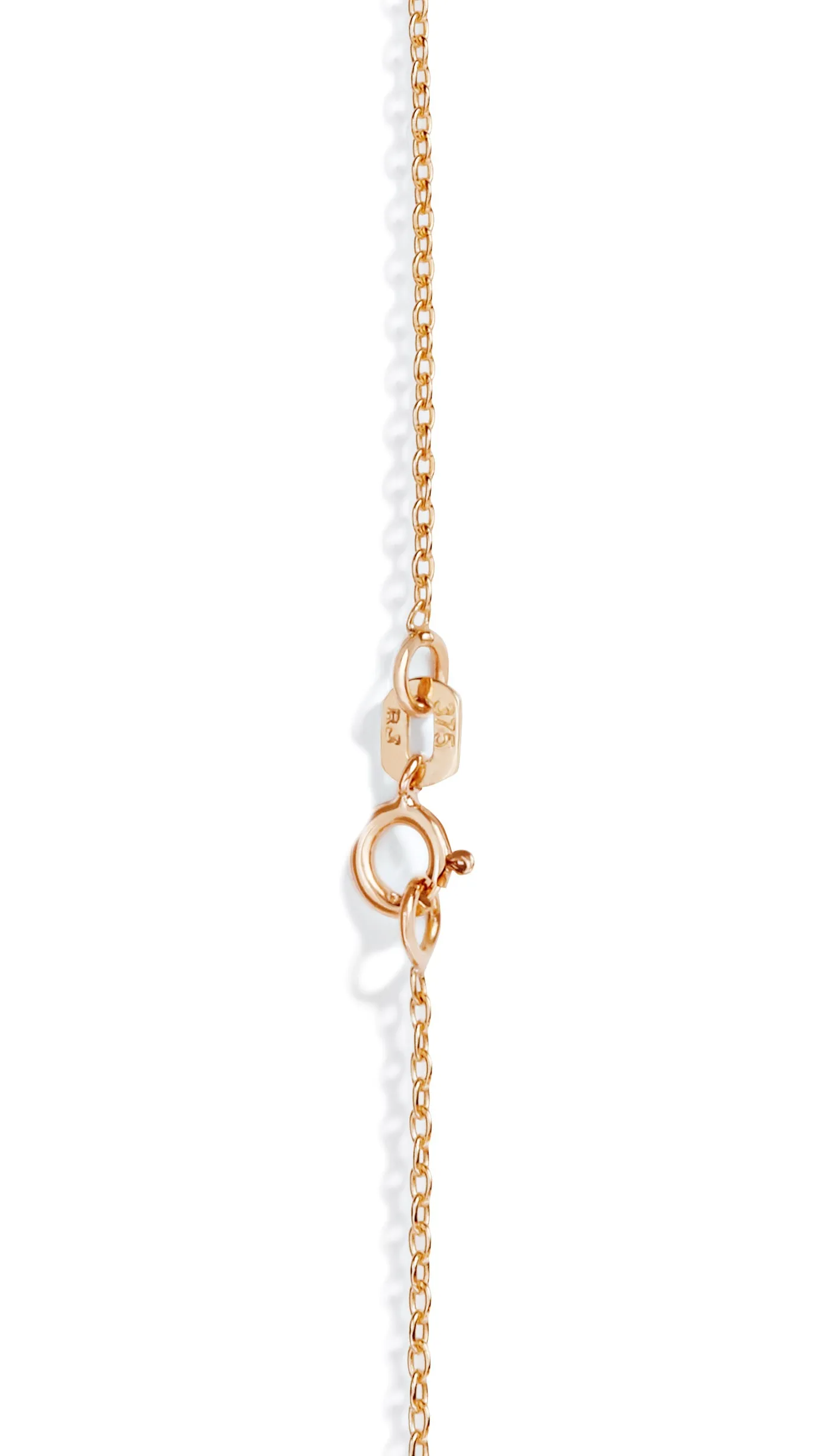 Large Diamond Drop Necklace in 18k Rose Gold