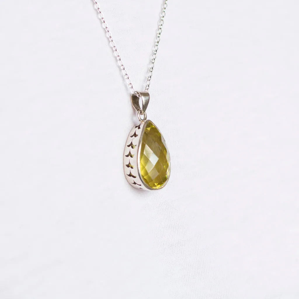 Lemon Quartz Necklace