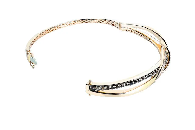 LeVian Quartz Bangle 14k Strawberry Gold