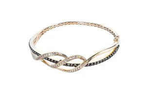 LeVian Quartz Bangle 14k Strawberry Gold