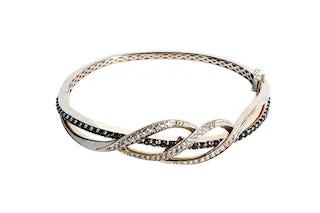 LeVian Quartz Bangle 14k Strawberry Gold