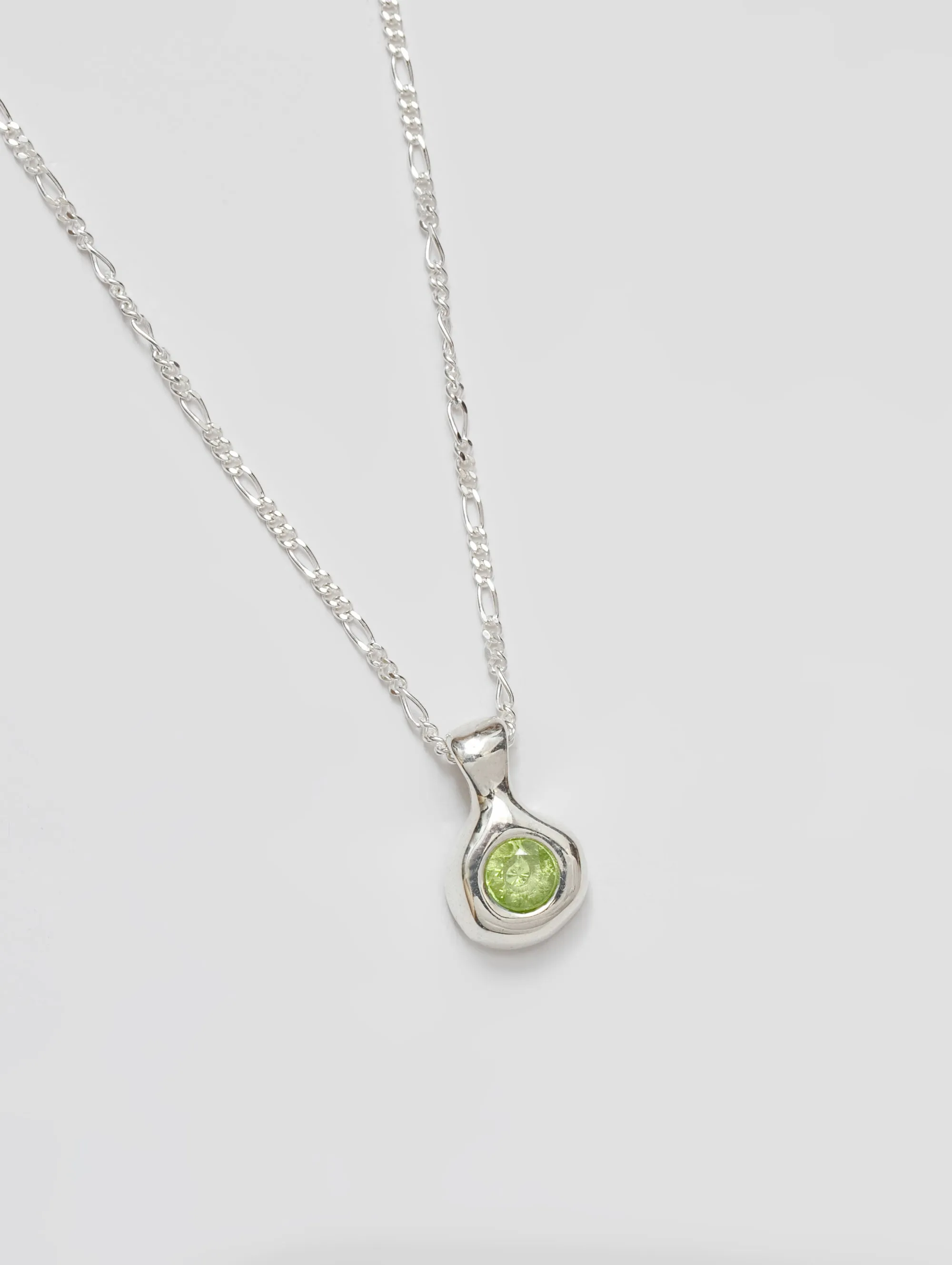 Liv Necklace in Green and Sterling Silver (Sample)