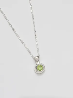 Liv Necklace in Green and Sterling Silver (Sample)