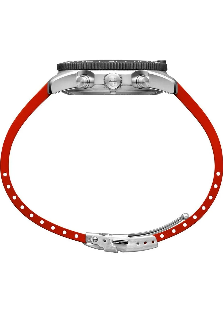 LUMINOX PACIFIC DIVER BLACK DIAL CHRONOGRAPH RED BAND XS.3155