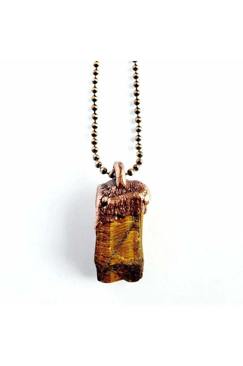 Merging Metals Ball Chain Necklace