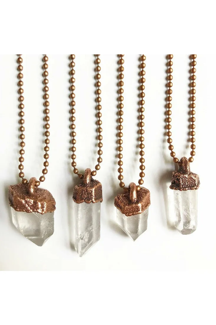 Merging Metals Ball Chain Necklace