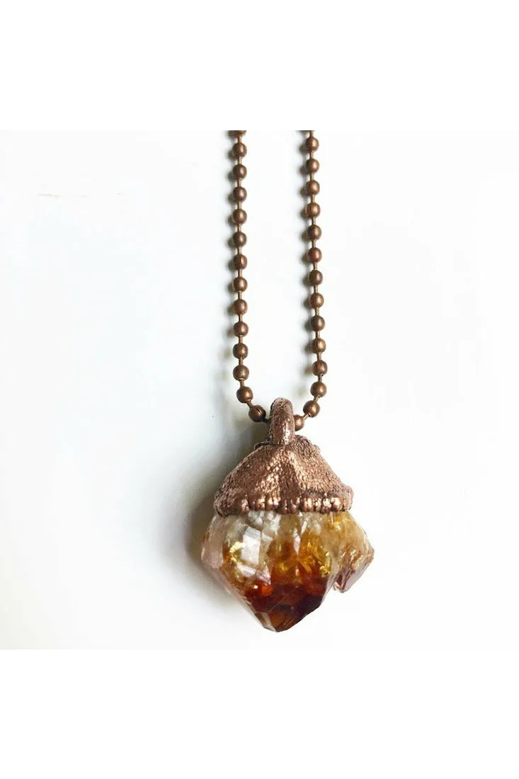 Merging Metals Ball Chain Necklace