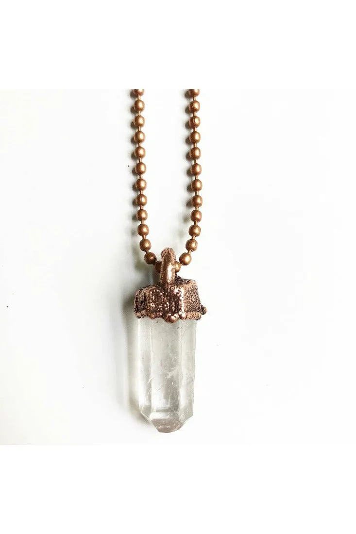 Merging Metals Ball Chain Necklace