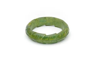 Midi Golden Olive Fakelite Bangle
