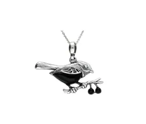 MILENA Onyx Robin Bird Necklace