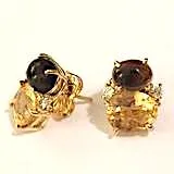 Mini GUM DROP™ Earrings with Pink Topaz and Diamonds