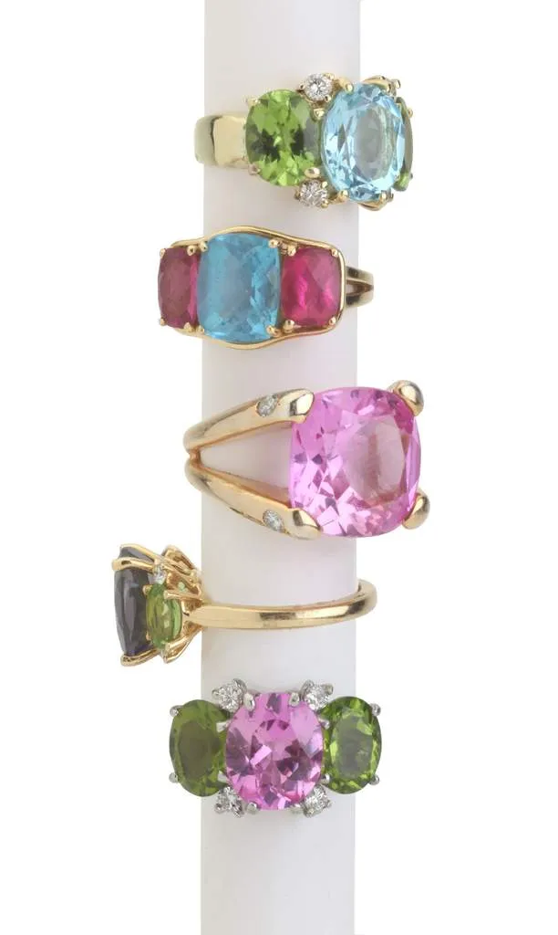Mini GUM DROP™ Earrings with Pink Topaz and Diamonds