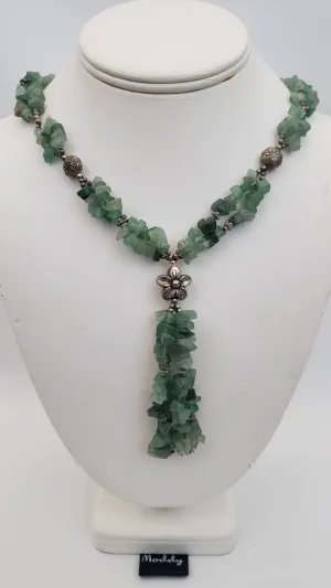 Natural Green Peridot Gemstone Necklace
