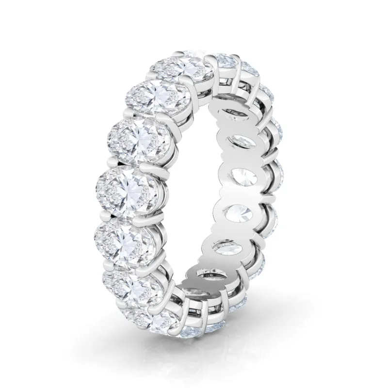 Oval Diamond Eternity Band