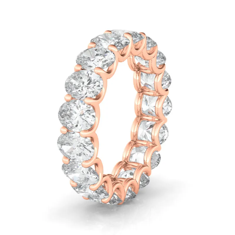 Oval Diamond Eternity Band