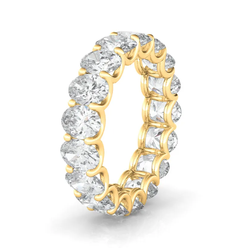 Oval Diamond Eternity Band