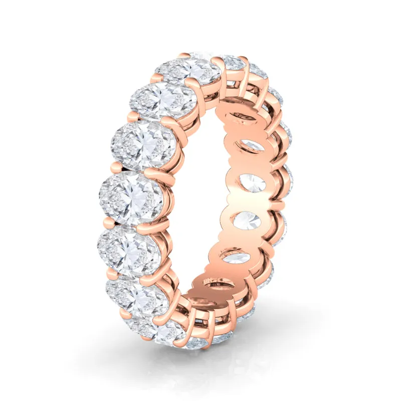 Oval Diamond Eternity Band