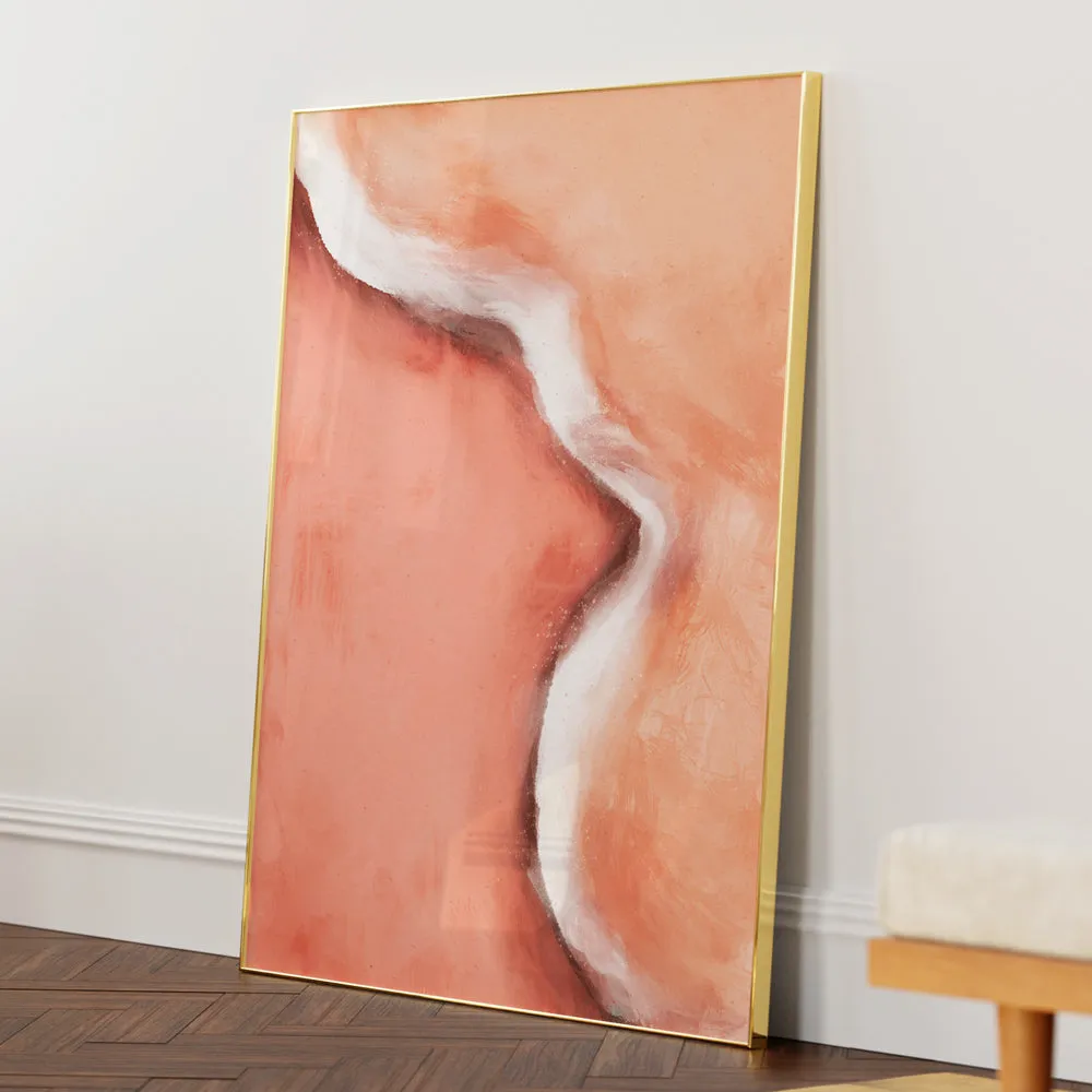 Peachy Wave Landscape Art