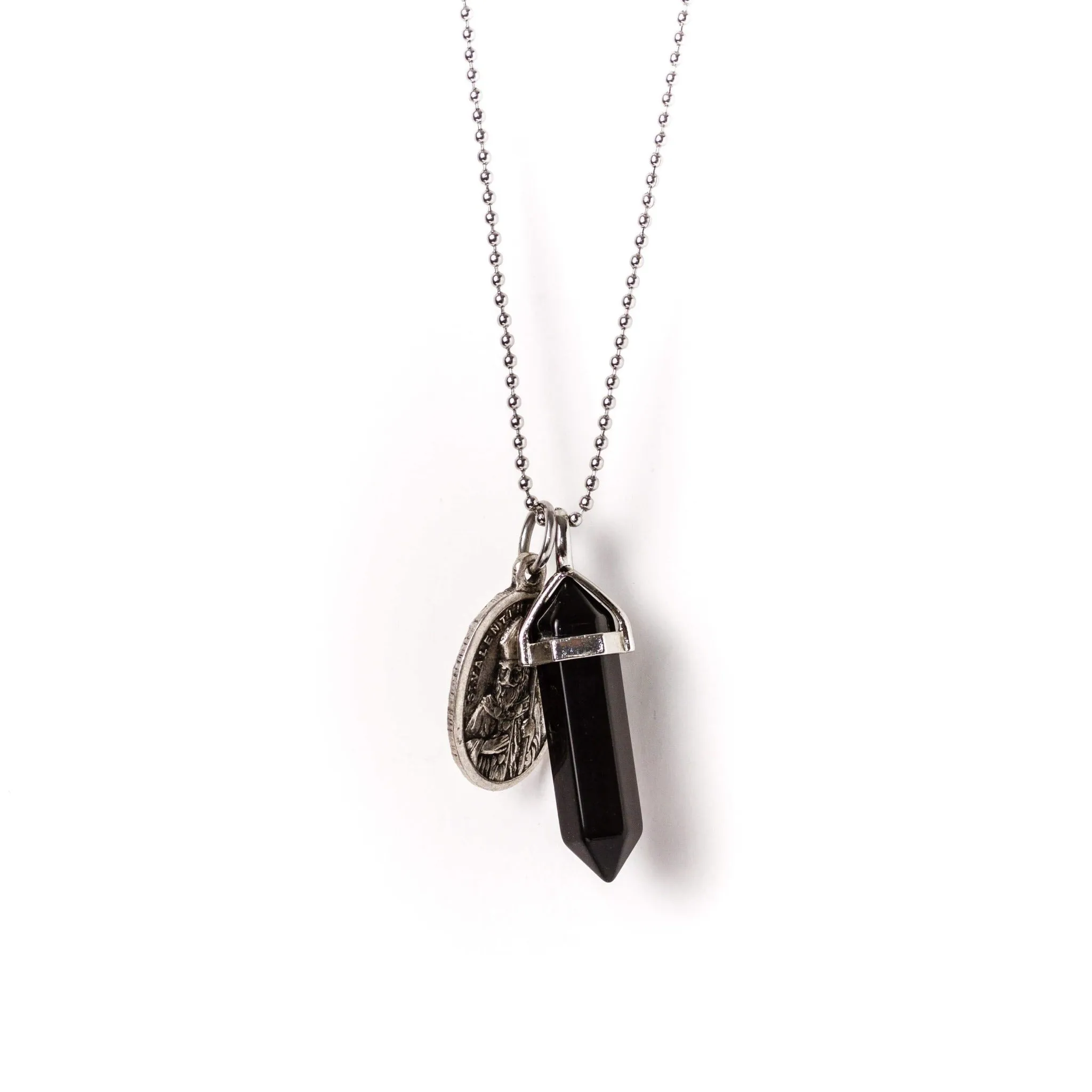 Pendant Necklace Silver | Black Onyx