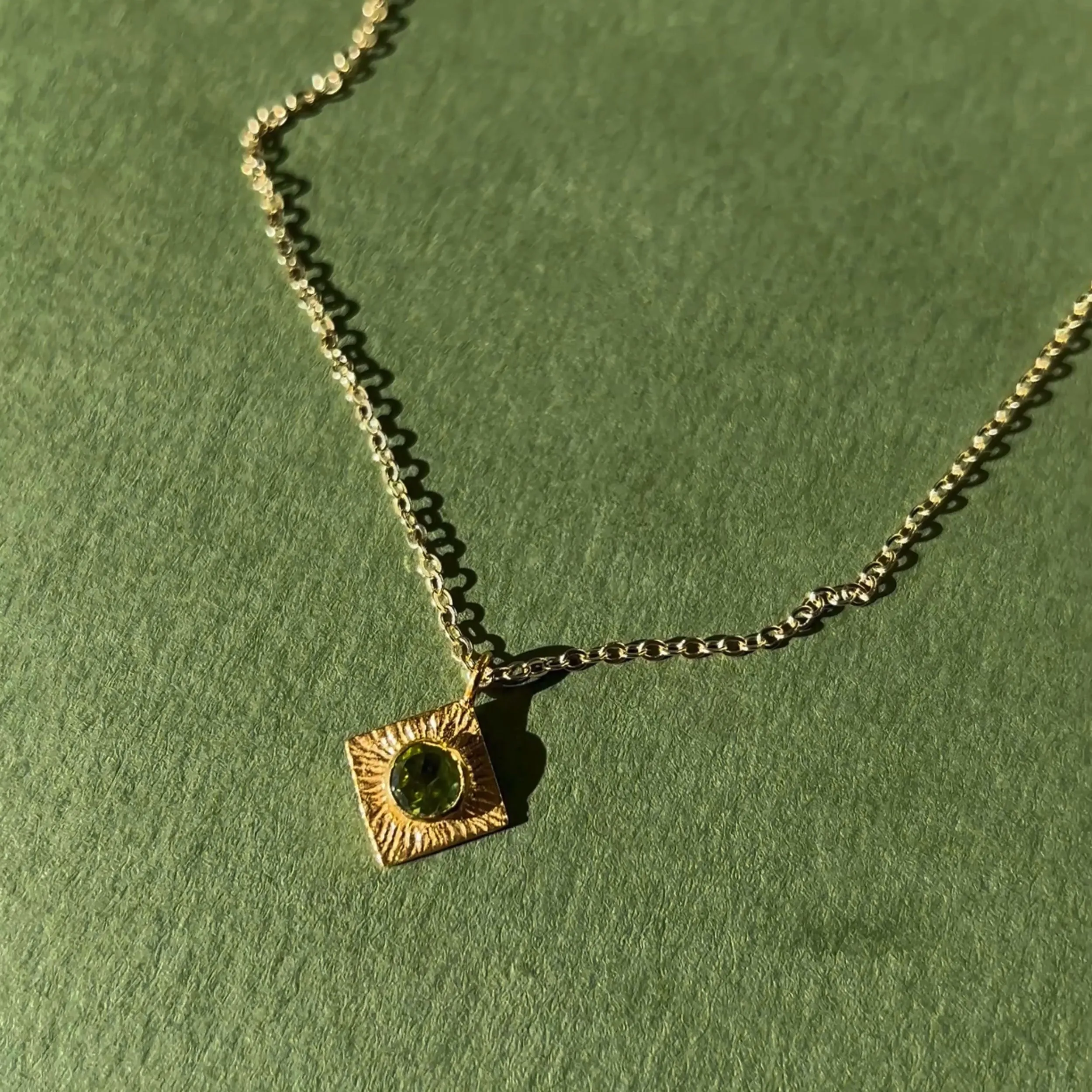 Peridot Prism Necklace