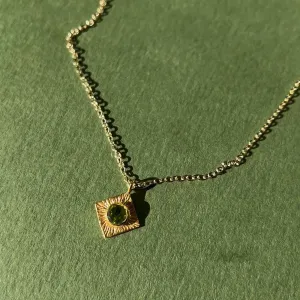 Peridot Prism Necklace