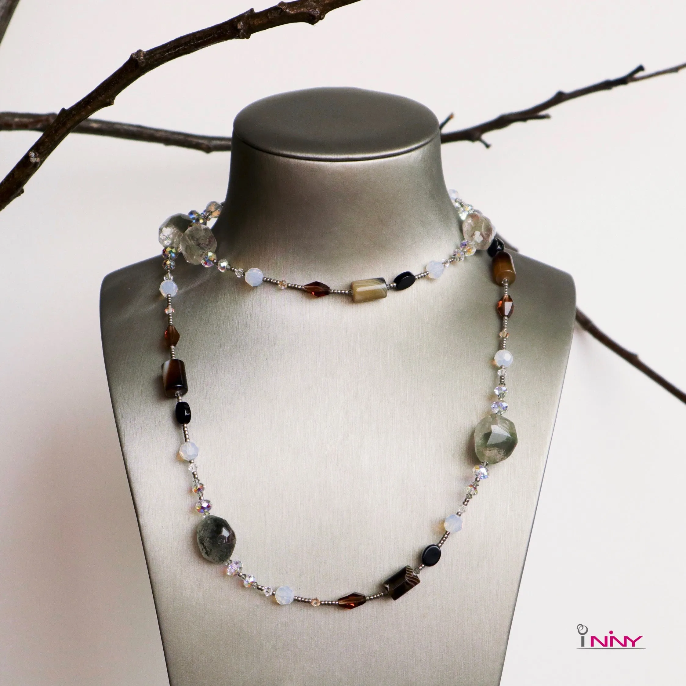 Phantom Quartz Long Necklace