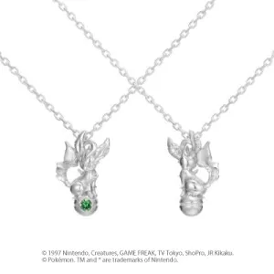 [Pokémon]Leafeon & Pokéball necklace silver