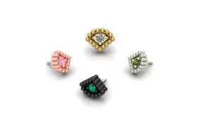 Quarter Circle Beads