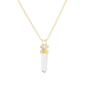 Quartz and Diamond Visions Necklace
